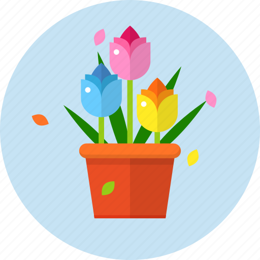 Beauty, color, flower, flower pot, garden, leaves icon - Download on Iconfinder