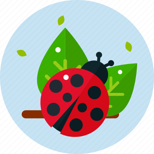 Garden, ladybird, leaves, red icon - Download on Iconfinder