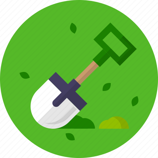 Garden, grass, leaves, shovel icon - Download on Iconfinder