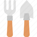 fork and trowel, gardening