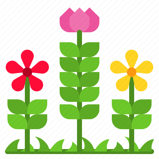Flower, flowerbed, garden, gardening, plant icon - Download on Iconfinder