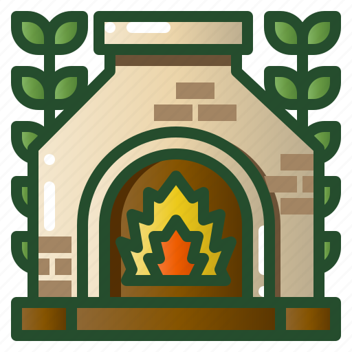 Backyard, fire, fireplace, patio, pit, stone icon - Download on Iconfinder