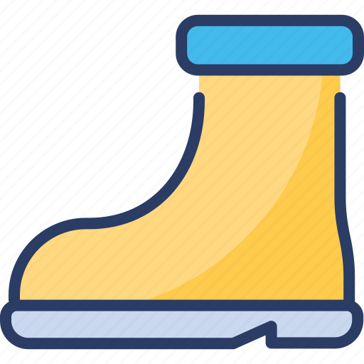 Boots, footwear, gumboots, rainy, rubber, shoes, waterproof icon - Download on Iconfinder