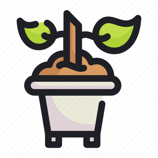 Eco, ecology, garden, nature, plant, pot icon - Download on Iconfinder