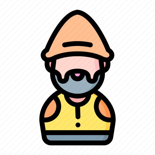 Dwarf, gnome, halfling, hobbit, miner icon - Download on Iconfinder