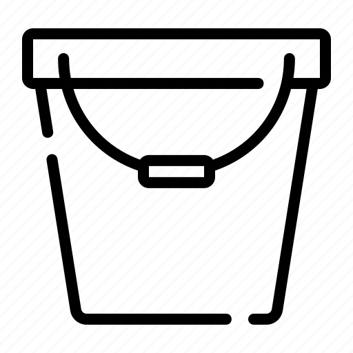 Pail, bucket, farming, and, gardening, tools, utensils icon - Download on Iconfinder