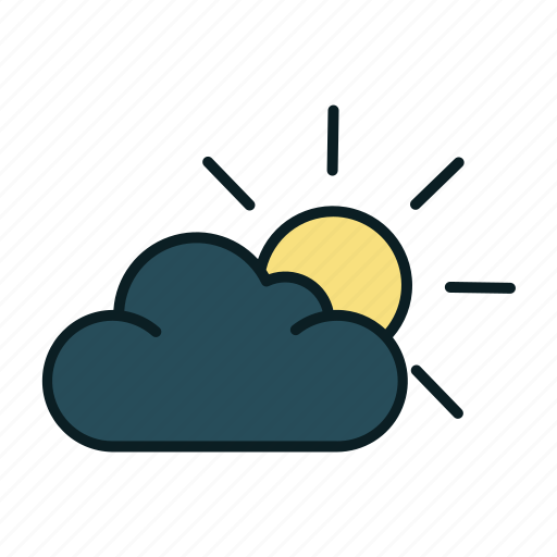 Cloud, cloudy, forecast, rain, sun, weather icon - Download on Iconfinder
