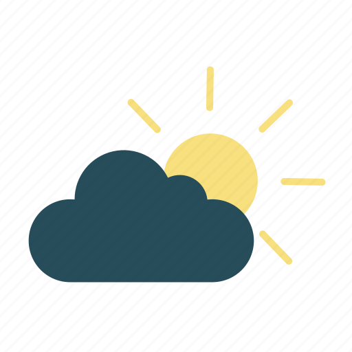 Cloud, cloudy, rain, sun, weather icon - Download on Iconfinder