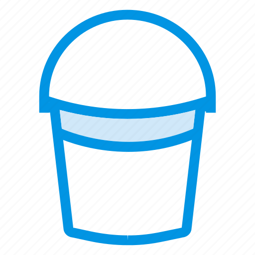 Bucket, container, handle, paint, painter, plastic, water icon - Download on Iconfinder