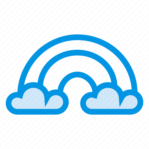 Beautiful, cloud, holidays, nature, rainbow, shiny, weather icon - Download on Iconfinder