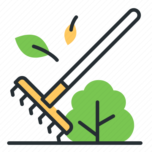 Gardening, rake, raking, tool icon - Download on Iconfinder
