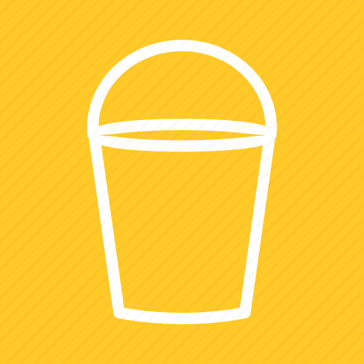 Bucket, container, fill, leaky, tin, water, wet icon - Download on Iconfinder