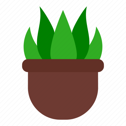 Garden, grass leaves, ground, leaves, nature, plant, pot icon - Download on Iconfinder