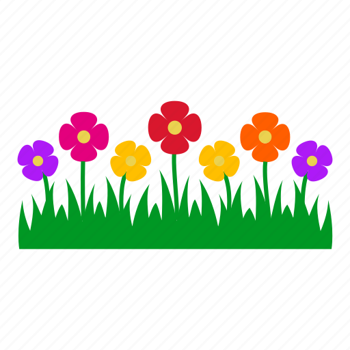 Flowers, garden, gardening, grass, leaves, nature, plants icon - Download on Iconfinder