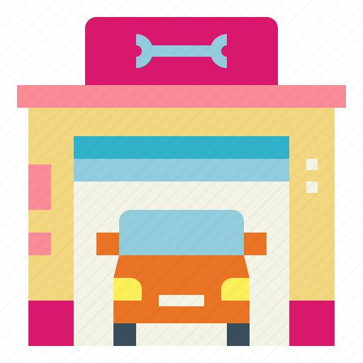 Building, car, garage, service, vehicle icon - Download on Iconfinder