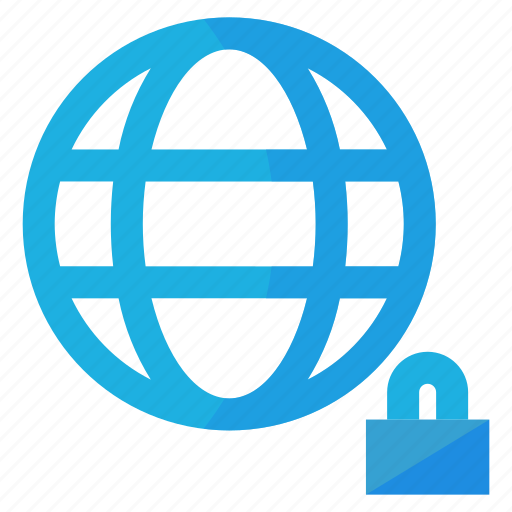 Internet, lock, security, website, world icon - Download on Iconfinder