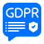 compliance, gdpr, message, popup, privacy 
