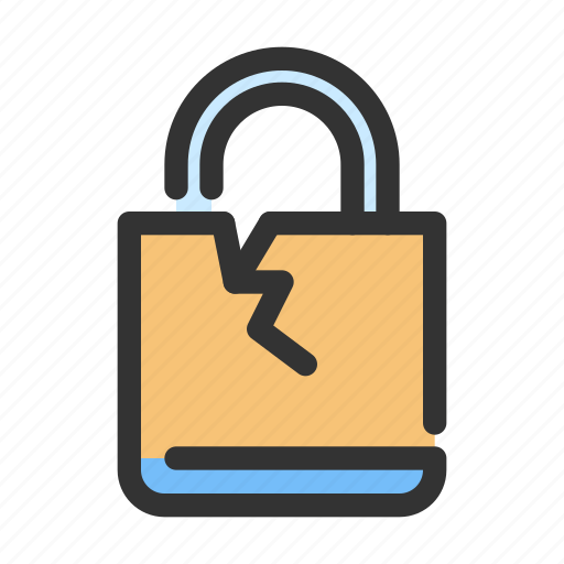 Breach, gdpr, lock, safety icon - Download on Iconfinder