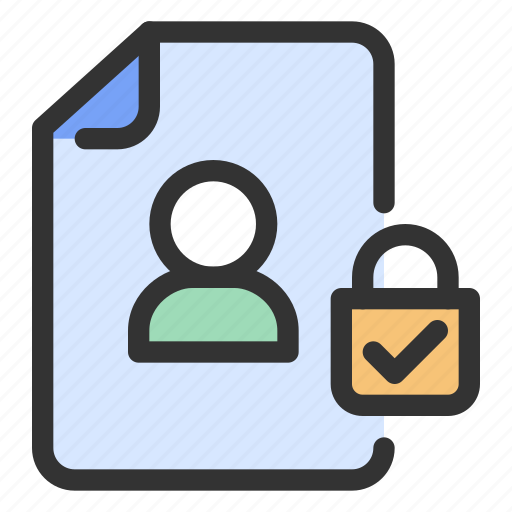 Gdpr, personal data, protection icon - Download on Iconfinder