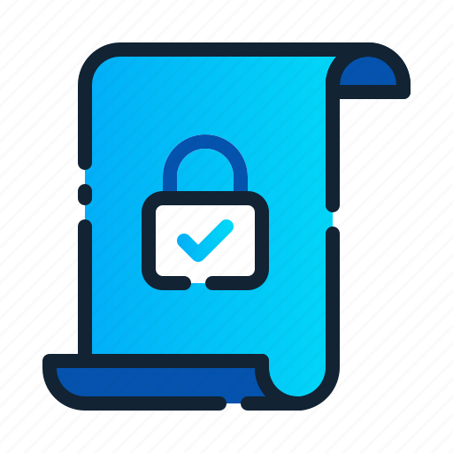 Document privacy, eu, file data, gdpr, general data protection regulation, lock, security icon - Download on Iconfinder