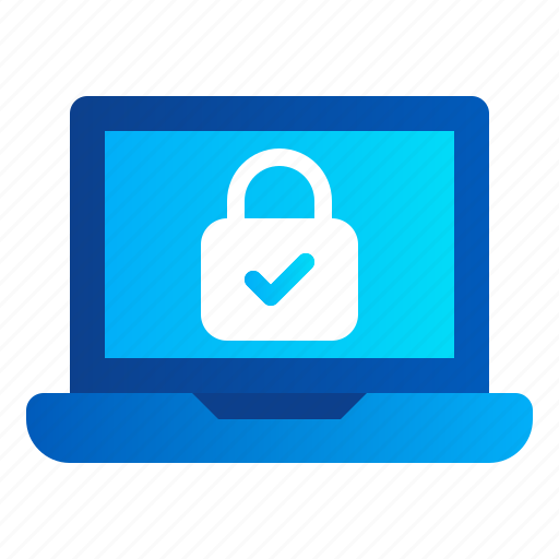 Eu, gdpr, general data protection regulation, laptop, lock, privacy, website icon - Download on Iconfinder