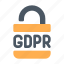 gdpr, lock, protection 