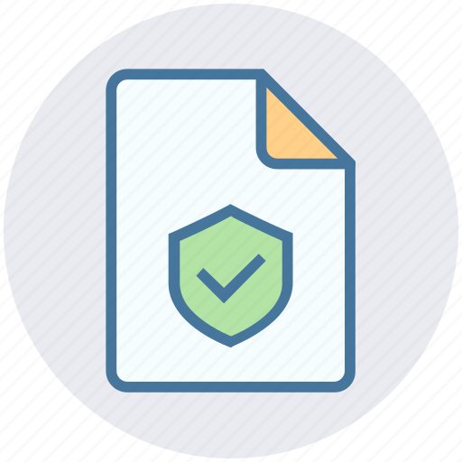Accept, document, page, protection, security, sheet, shield icon - Download on Iconfinder