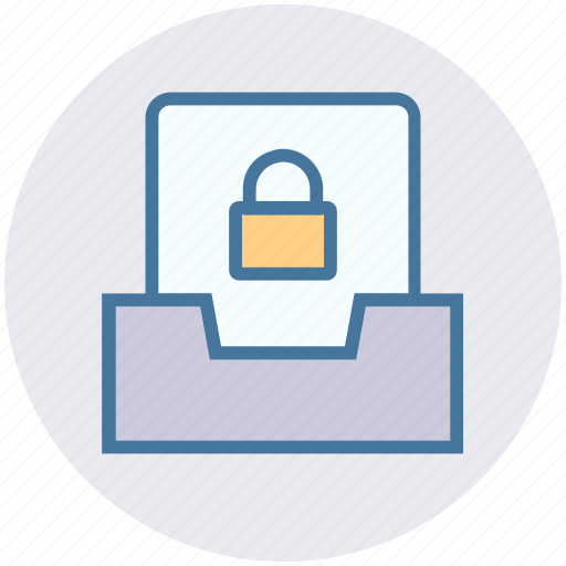 Files, folder, gdpr, lock, privacy, security icon - Download on Iconfinder