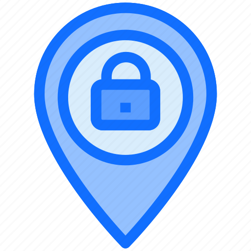 Location, lock, protect, pin icon - Download on Iconfinder