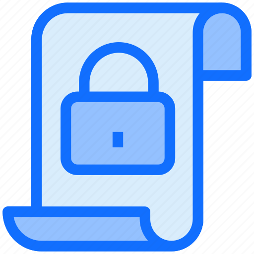 File, lock, report, document icon - Download on Iconfinder