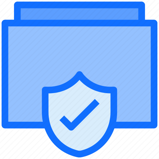 Folder, shield, check, private, storage icon - Download on Iconfinder