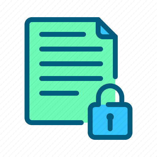 Data, database, document, gdpr, padlock, protection, security icon - Download on Iconfinder