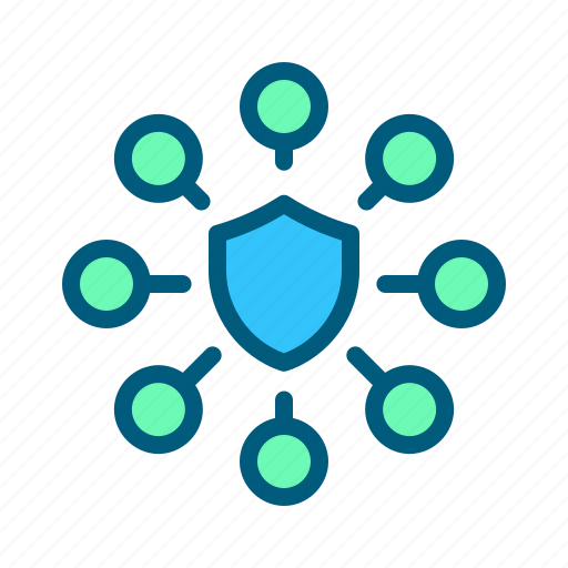 Connection, gdpr, network, protect, protection, security, shield icon - Download on Iconfinder