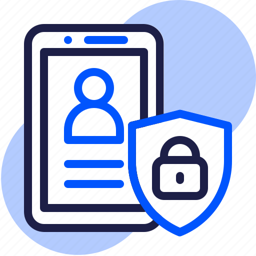 Eu, gdpr, general data protection regulation, lock, mobile phone, personal device, privacy icon - Download on Iconfinder