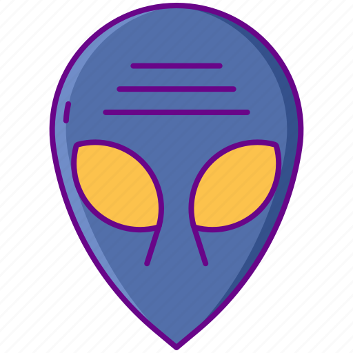 Alien, extraterrestrial, face, head icon - Download on Iconfinder