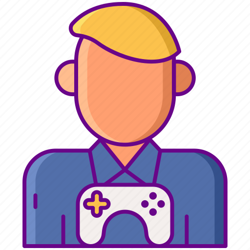 Boy, controller, gamepad, gamer icon - Download on Iconfinder