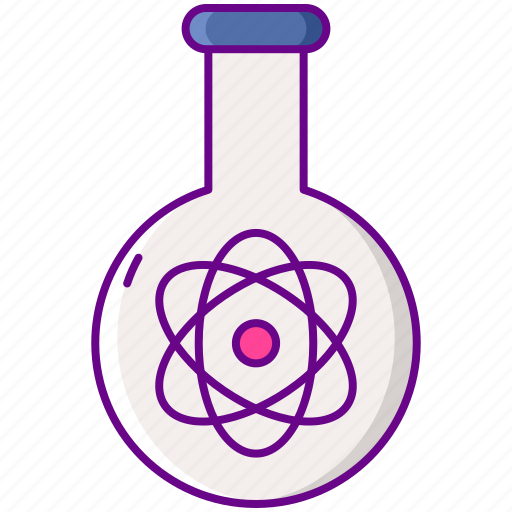 Atom, flask, laboratory, science icon - Download on Iconfinder