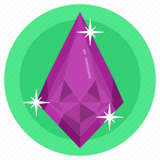 Onyx gemstone, diamond, emerald, carbon crystal, birthstone icon - Download on Iconfinder