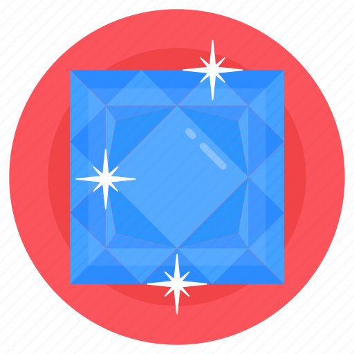 Gemstone, blue sapphire, emerald, carbon crystal, birthstone icon - Download on Iconfinder