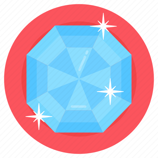 Gemstone, diamond, emerald, carbon crystal, aquamarine gemstone icon - Download on Iconfinder