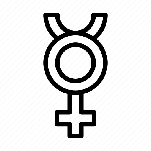 Mercury, hermaphrodite, intersex, gender, sex, gender identity, sexuality icon - Download on Iconfinder