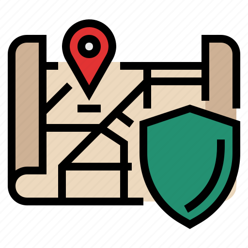 Address, protection, address protection, gdpr, general data protection regulation, map icon - Download on Iconfinder