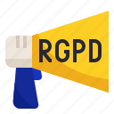 announcement, data, law, protection, rgpd
