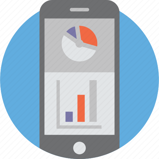 Analysis, analytics, diagram, graph, information, mobile, smartphone icon - Download on Iconfinder