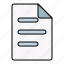 file, document, page, interface 