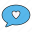 love, chat, talk, interface 