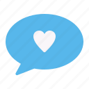 love, chat, talk, interface