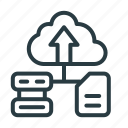 cloud, storage, data, databse, server, network, folder, connection