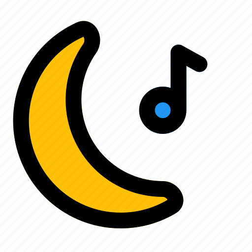 Sleep, music, genre, moon, sound icon - Download on Iconfinder