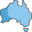 australia, continent, island, country, map 